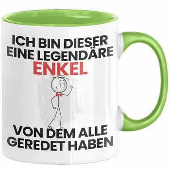 Подарочная кружка для внука. Забавная идея подарка на день рождения для внуков. Я этот легендарный внук. Все говорили о кофейной кружке (зеленой) Trendation, зеленый
