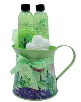 Подарочный набор Aurora Wild Lily Gel 180 мл + Шампунь 180 мл + Шипучий шарик + Мочалка