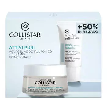 Подарочный набор Collistar Attivi Puri Aquagel Hyaluronic Acid + Ceramides, 2 предмета