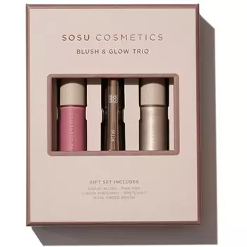 Подарочный набор декоративной косметики Blush Glow Trio Sosu Cosmetics
