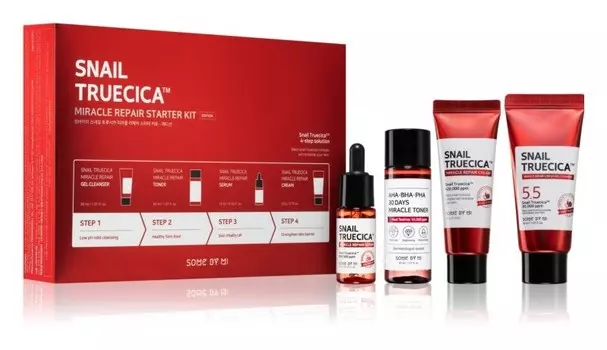 Подарочный набор (для чувствительной, склонной к несовершенствам кожи) Some By Mi Snail Truecica Miracle Repair