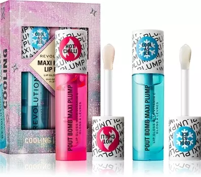 Подарочный набор для губ Makeup Revolution Xmass 2024 Maxi Plump, Cool As Ice and Hot As Chilli 1 szt.