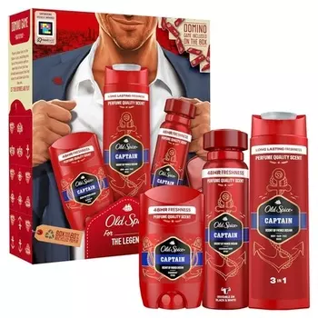 Подарочный набор для мужчин Gentleman с дезодорантом Captain Stick 50 мл Old Spice