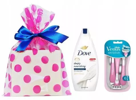 Подарочный набор Dove для женщин женский гель + бритвы Gillette Venus День рождения