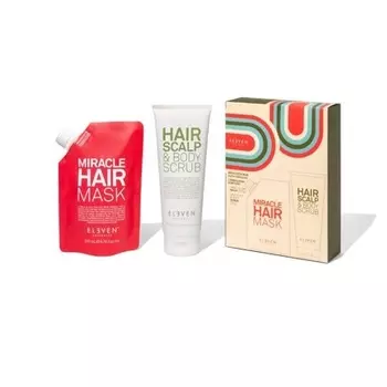 Подарочный набор Eleven Australia Mask & Scrub Duo включает маску для волос Miracle 200 мл + пилинг для волос и тела 250 мл