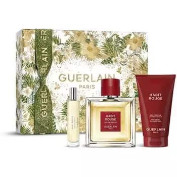 Подарочный набор Guerlain Habit Rouge EDT 100 мл и 10 мл Гель для душа 75 мл