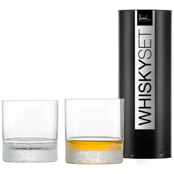 Подарочный набор Hamilton, бокалы для виски в старомодном подарочном тубусе, 2 предмета / 400 мл Eisch, прозрачный