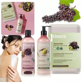 Подарочный набор ITINERA: увлажняющий лосьон для тела + кондиционер для вьющихся волос 2x370 мл sarcia.eu