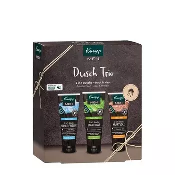 Подарочный набор Kneipp Men Shower Trio Прохладный, свежий, готовый к старту и мощный — идеальный подарок ухоженному мужчине