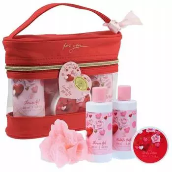 Подарочный набор косметики Aurora в косметичке Peony Cherry 4 шт.