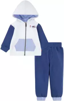 Подарочный набор Levi's Kids для новорожденных "LVB COLORBLOCK HOODIE SET", для мальчиков, цвет True Navy