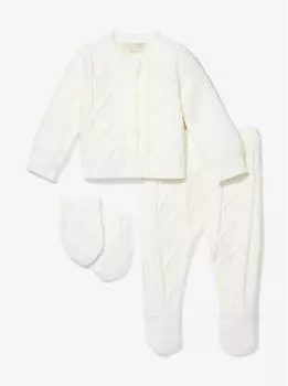 Подарочный набор Michael Kors Kids Cable Knit 3-Piece Baby, 3 предмета, кремовый