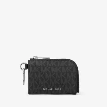 Подарочный набор Michael Kors Logo Wallet And Keychain, черный