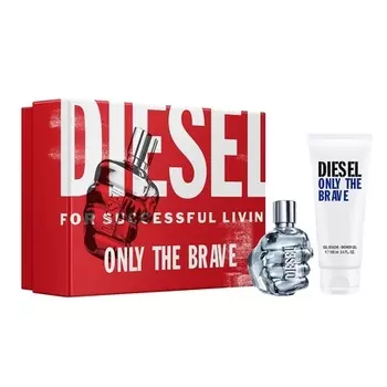 Подарочный набор мужских ароматов Diesel Only the Brave, 1,7 жидких унции + гель для душа 3,4 жидких унции — упаковка из 2 штук