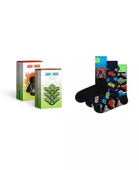 Подарочный набор мужских носков по мотивам «Звездных войн», 3 шт. Happy Socks, мультиколор