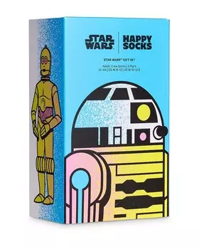 Подарочный набор носков Happy Socks STAR WARS, 3 шт, мультиколор