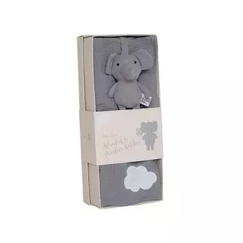 Подарочный набор - попона в виде слона и подвеска-пустышка, Джабадабадо JaBaDaBaDo