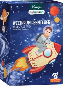 Подарочный набор присадок для ванны Детское космическое приключение 3 шт. 1 шт. Kneipp Naturkind