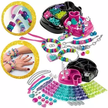 Подарочный набор ярких браслетов Crazy Chic для девочек от 7 лет Clementoni