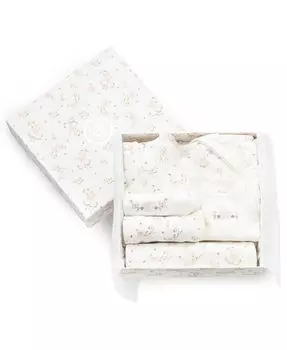 Подарочный набор с хлопковыми розами для маленьких девочек, набор из 6 предметов Little Me, слоновая кость/кремовый