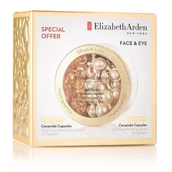 Подарочный набор с капсулами Advanced Ceramide для ухода за кожей лица и глаз для зрелой кожи Elizabeth Arden
