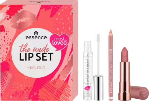 Подарочный набор The Nude Lip Heavenly 3 шт. 1 шт. essence