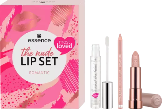 Подарочный набор The Nude Lip Romantic 3 шт. 1 шт. essence