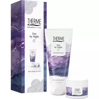 Подарочный набор Therme Zen By Night Сатин для душа + масло для тела