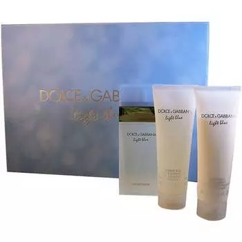 Подарочный набор туалетной воды, крема для тела и геля для душа Dolce & Gabbana Light Blue для женщин, 50 мл