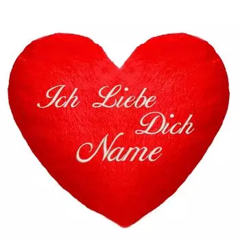 ПОДАРОК НА ДЕНЬ ВАЛЕНТИНА Для него и для нее; Персонализированная подушка (35 х 40 см) в форме сердца «Я ЛЮБЛЮ ТЕБЯ» + вышитый текст с вашим именем; Пушистая Минки; На годовщину свадьбы, День матери [091] Ferocity