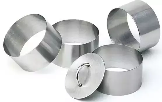 Подающее кольцо APS, (комплект, 5 шт.), нержавеющая сталь, 4 кольца и 1 компрессор 8х4,5 см, цвет silberfarben