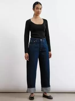 Подберите джинсы из чистого органического хлопка Albaray, темно-синий