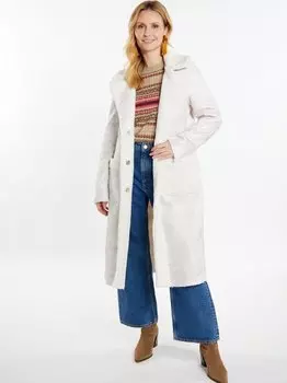 Поддельное пальто Usha, экрю