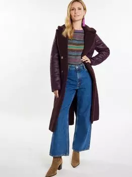 Поддельное пальто Usha, коричневый