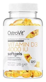 Поддерживающие функции организма OstroVit Witamina D3 4000 IU