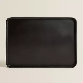 Поддон для ванной комнаты Zara Home Black Resin, 31,3х22,4х2,2 см