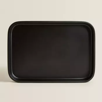 Поддон для ванной комнаты Zara Home Black Resin, 22,5х15,7х2,2 см