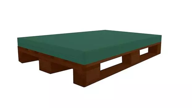 ПОДДОННАЯ ПОДУШКА (120x80x8 см (Terra) МАТРАСНАЯ ПОДУШКА С искусственной кожей огнестойкий MVSS 302 - ПЕНА, стабилизированная УФ-излучением ДЛЯ ЕВРОПАЛИТКИ - RG40/60 FIRM Dibapur, синий