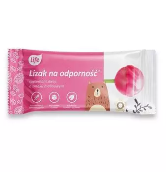 Подготовка иммунитета для детей Life Lizak Na Odporno Malinowy, 1 шт
