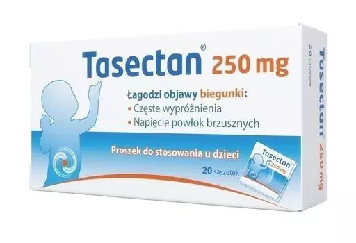 Подготовка к диарее Tasectan 250 mg Proszek Do Stosowania U Dzieci, 20 шт