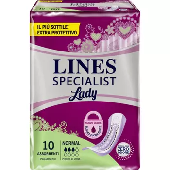 Подгузники Lines Specialist нормальной формы, 10 шт. Fater Spa