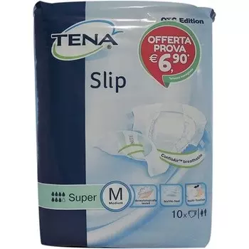 Подгузники Slip Super, размер M 10, подгузники Tena