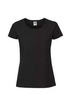 Подходит для футболки Ringspun Premium Fruit of the Loom, черный