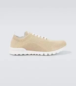 Подходит для трикотажных хлопковых кроссовок. Kiton, бежевый