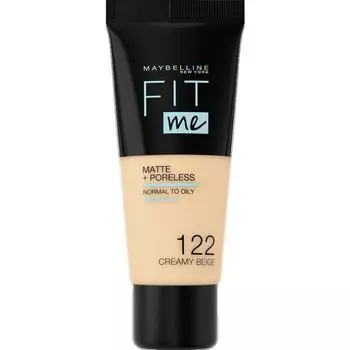 Подходит мне! Матовый + пористый макияж № 122 Creamy Beige Maybelline New York, 30 ml