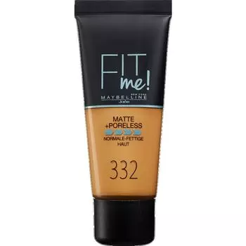 Подходит мне! Матовый + пористый макияж №332 Золотая карамель Maybelline New York, 30 ml