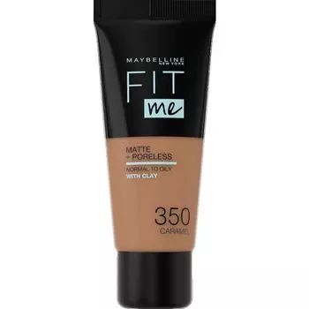 Подходит мне! Матовый + пористый макияж №350 Карамель Maybelline New York, 30 ml
