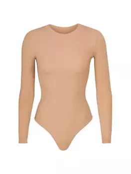 Подходит всем Боди с круглым вырезом Skims, цвет clay