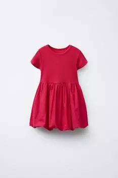 Подходящее платье с воздушным шаром ZARA, цвет Red/Coral