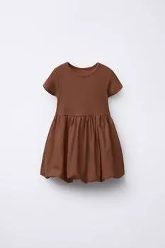 Подходящее платье с воздушным шаром ZARA, цвет Chocolate